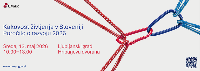 Vabilo na predstavitev publikacije Kakovost življenja v Sloveniji, Poročilo o razvoju 2026