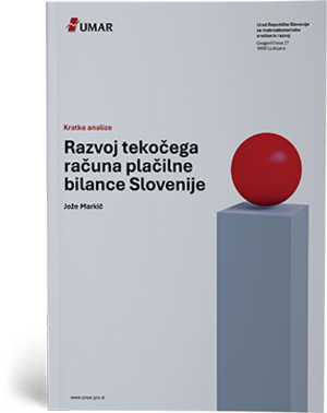 Naslovnica publikacije Razvoj tekočega računa plačilne bilance Slovenije